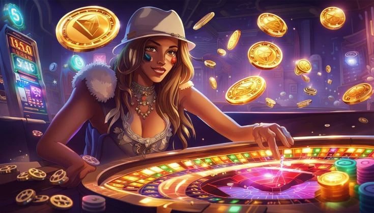 Pengguna membaca kategori kasino virtual